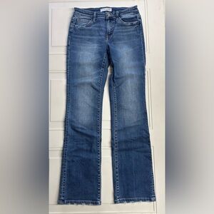 Flying Monkey Women’s Sz 27 Bootcut Blue Mid Rise Denim Jeans Distressed
